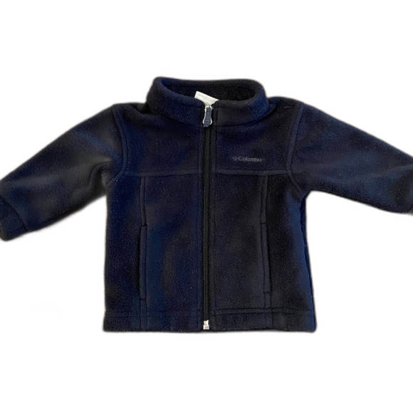 Columbia Black Fleece Jacket Infant 3-6 Months - Picture 1 of 9